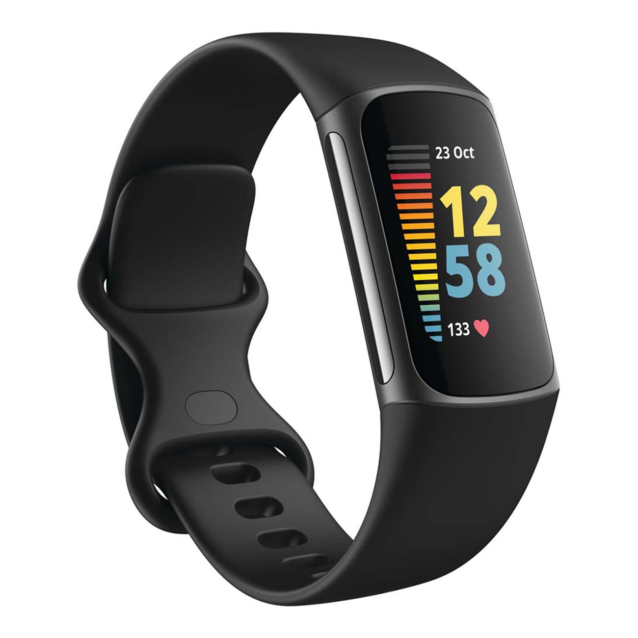 Fitbit Charge 5 AMOLED Braccialetto per rilevamento di attività Nero, Grafite