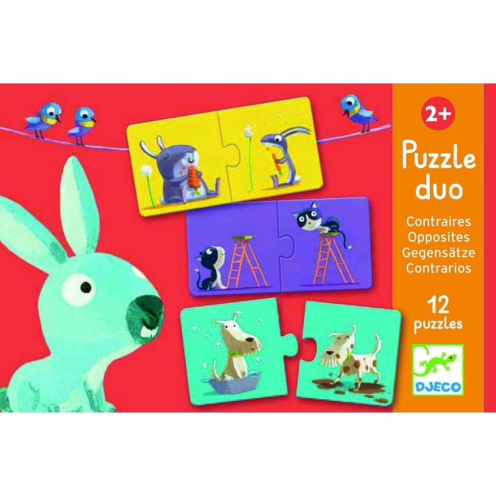 djeco puzzle Opposites 12x2 Parti