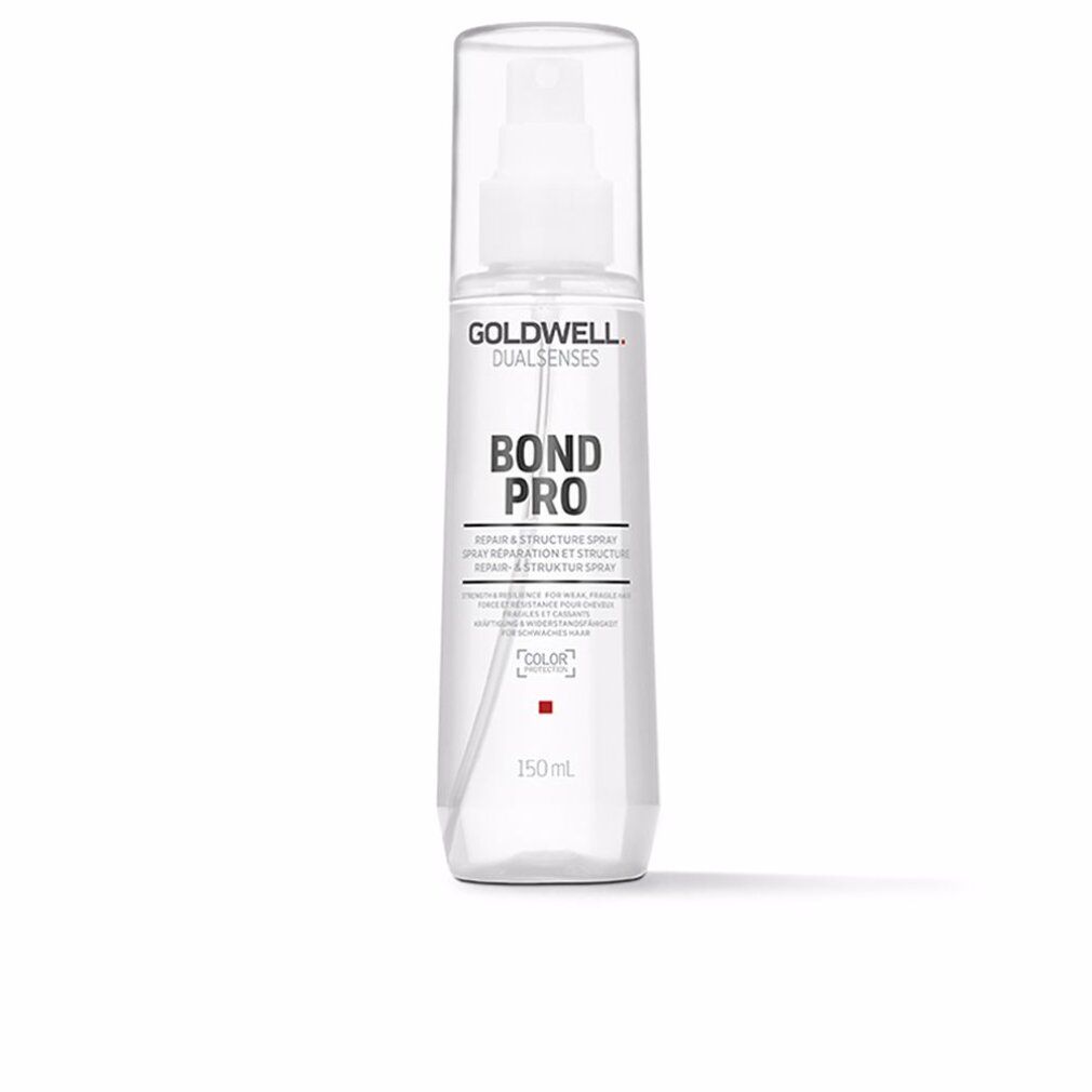 Flacone spray trasparente con tappo bianco. Scritta: GOLDWELL DUALSENSES BOND PRO. 150ml.