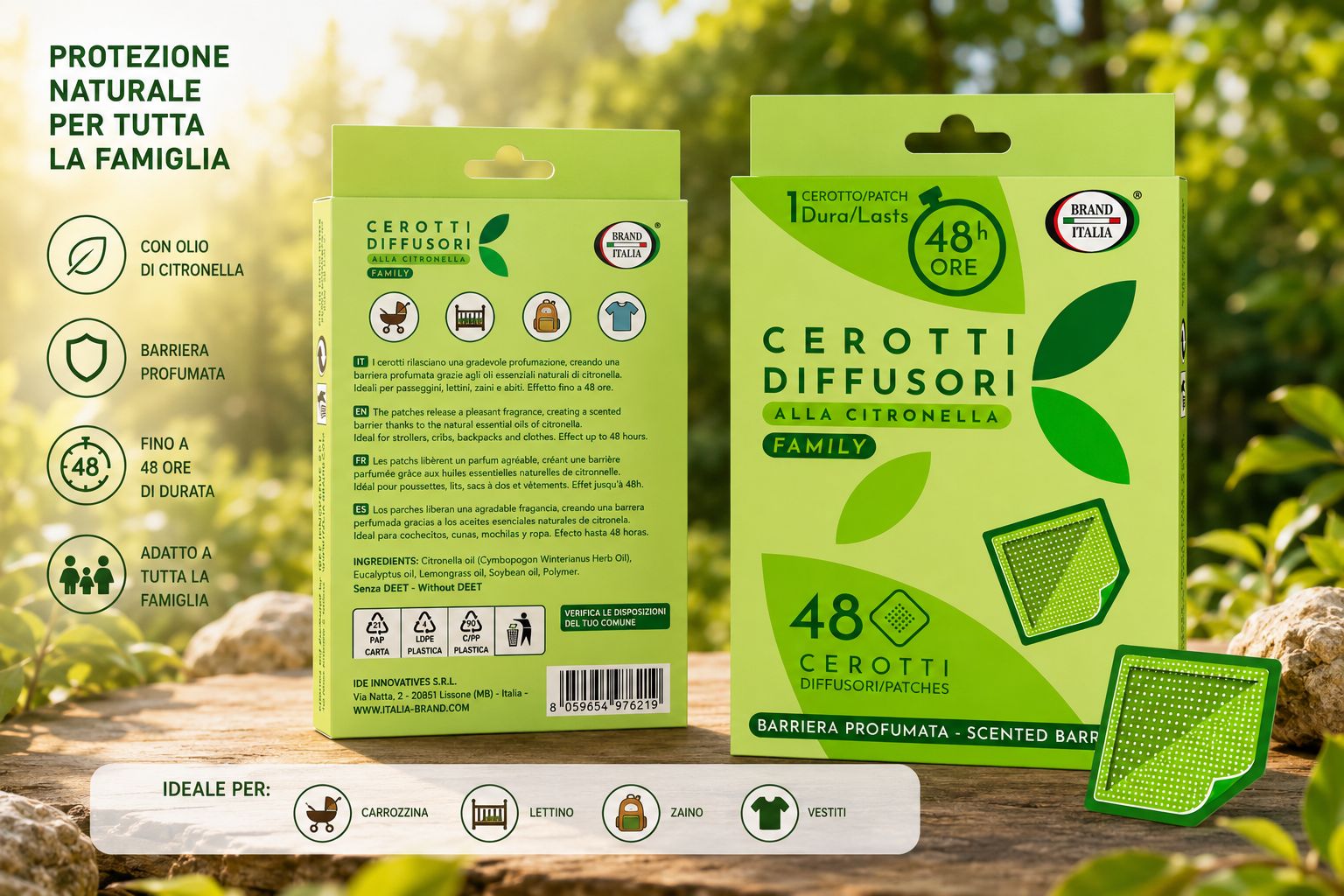BRAND ITALIA cerotti diffusori adulti