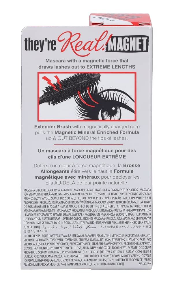 Benefit They're Real! Magnet Mascara Supercharged Black - Effetto lifting e allungante, 4 ml