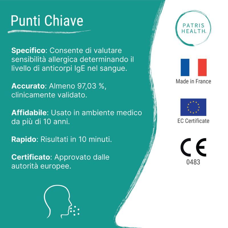 Test per le Allergie (IgE) Patris Health®