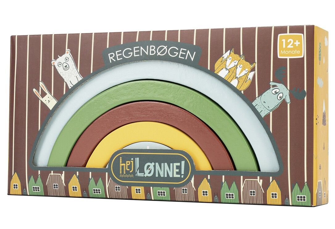HEJ LÃ˜NNE arcobaleno in legno