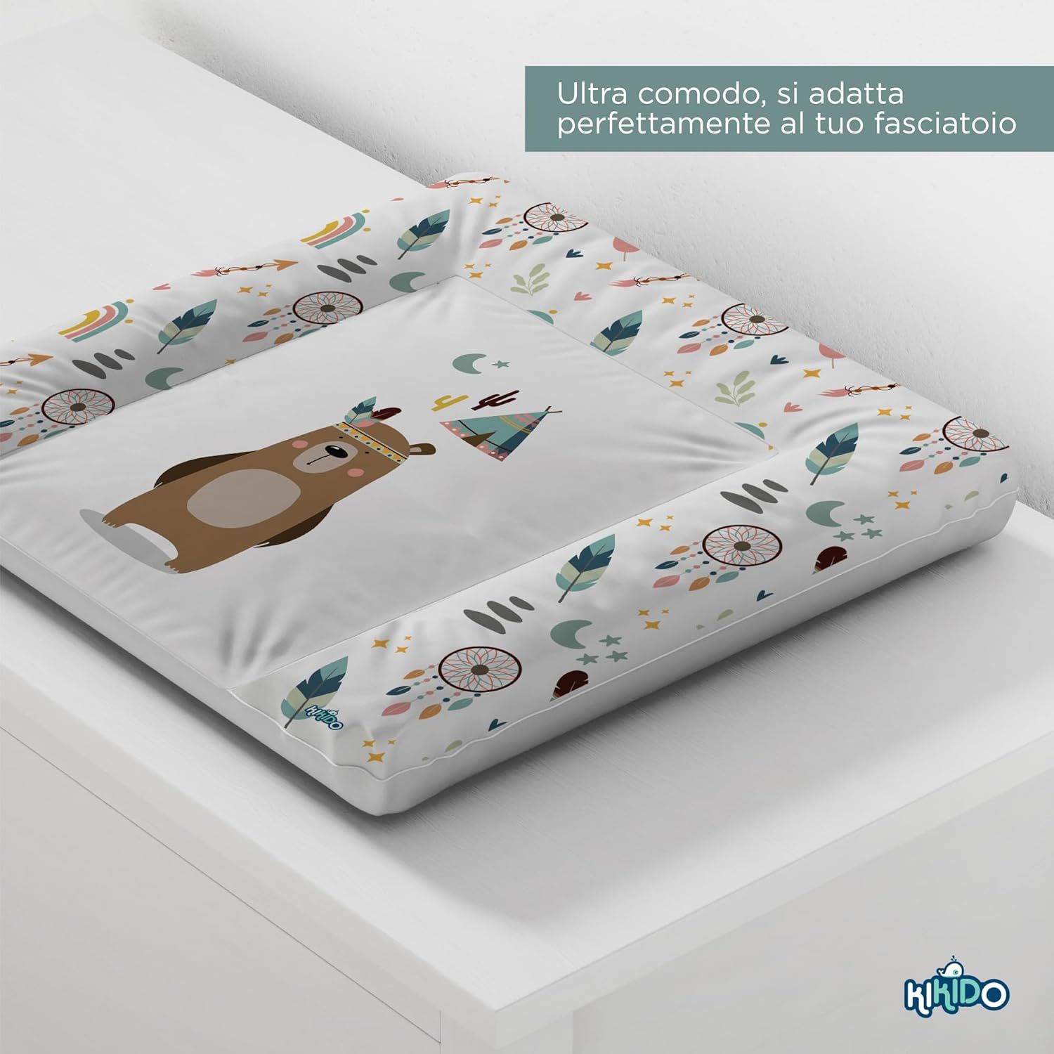 Materassino Fasciatoio Kikido 75x70, Unicorno