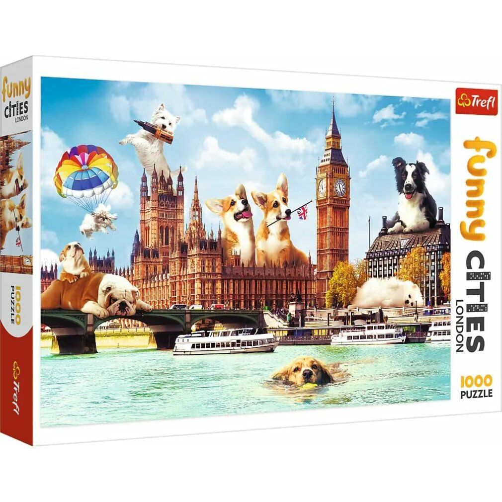 Puzzle trefl Città divertenti: Cani a Londra 1000 pezzi