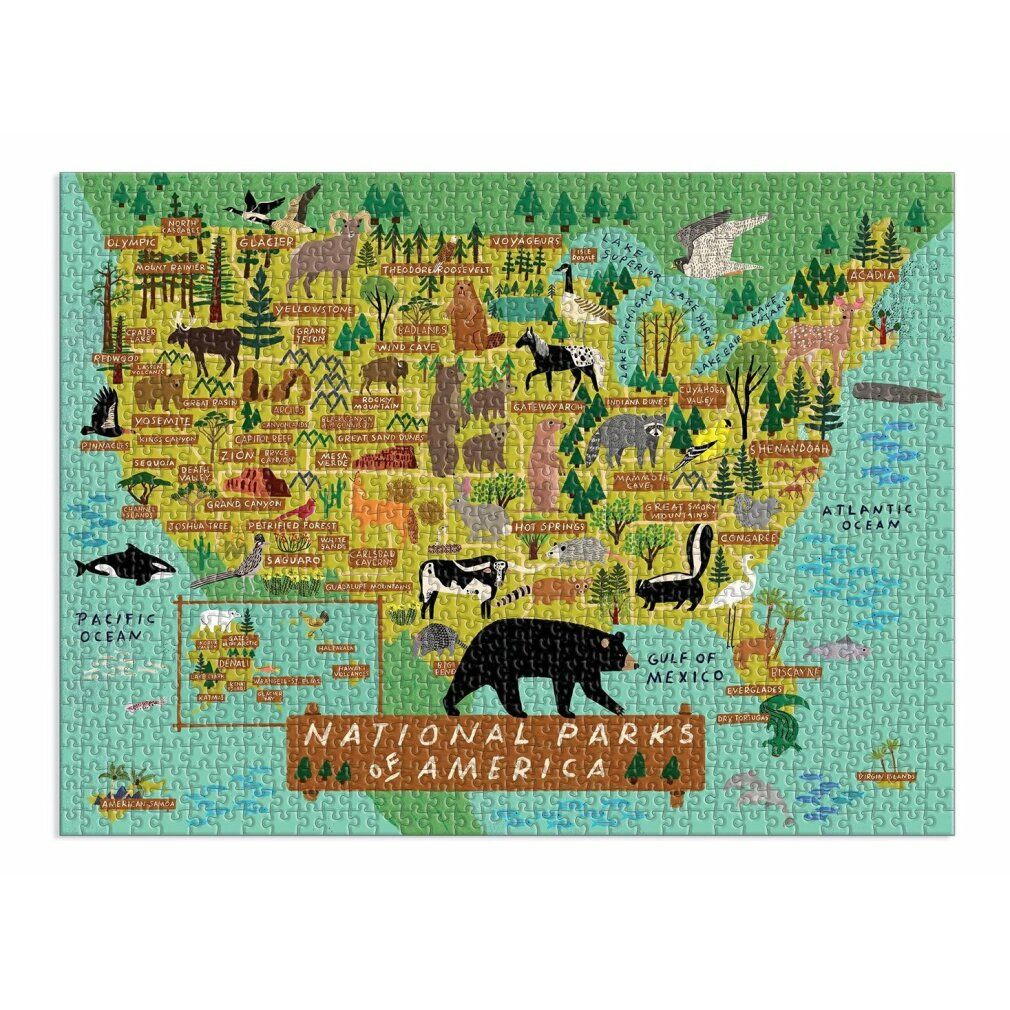 galison Puzzle dei parchi nazionali americani 1000 pezzi