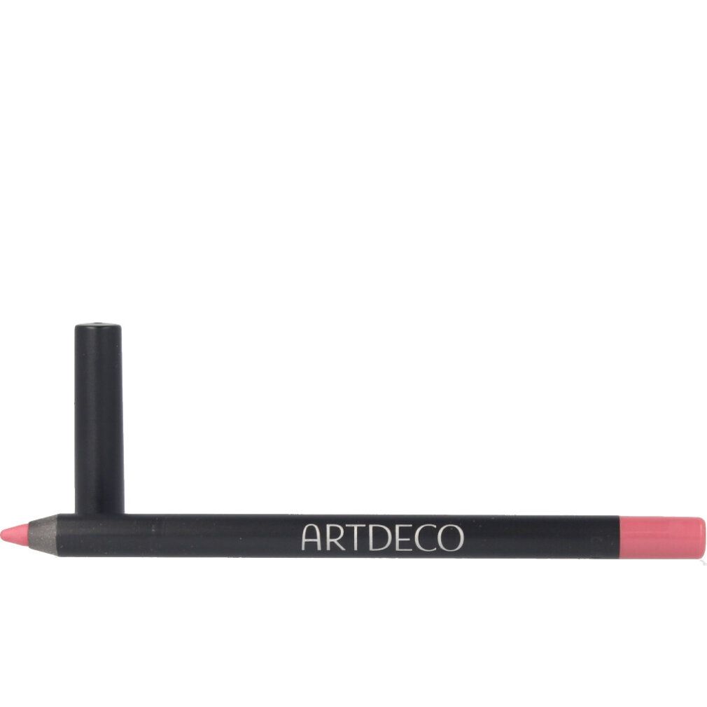Artdeco Soft Lip Liner Waterproof. Matita nera, mina rosa. Cappuccio accanto.