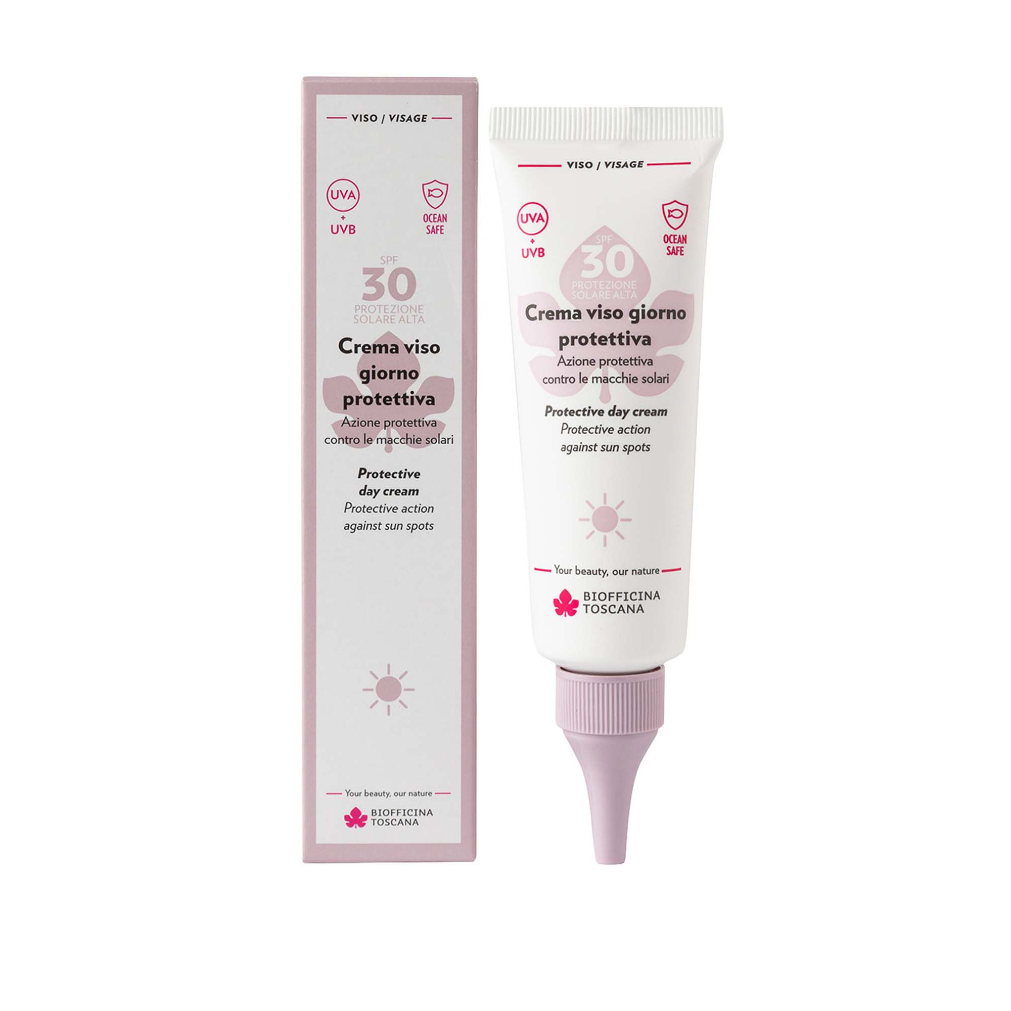 Crema Viso Giorno Protettiva SPF30 Biofficina Toscana