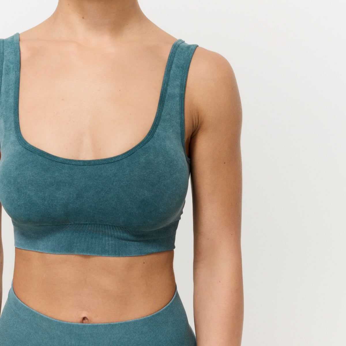 GymBeam Reggiseno sportivo donna Lift Seamless spalline larghe Petrol