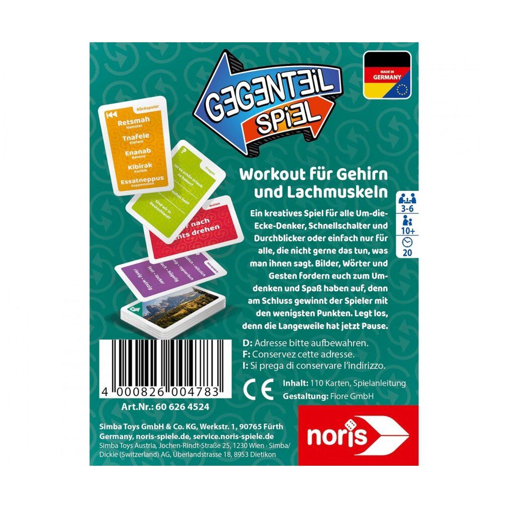Gioco di carte opposte