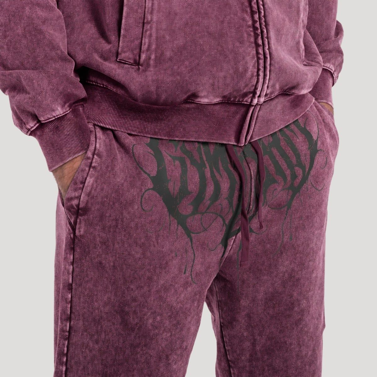 GymBeam Pantaloni sportivi uomo oversize Abyss Raisin