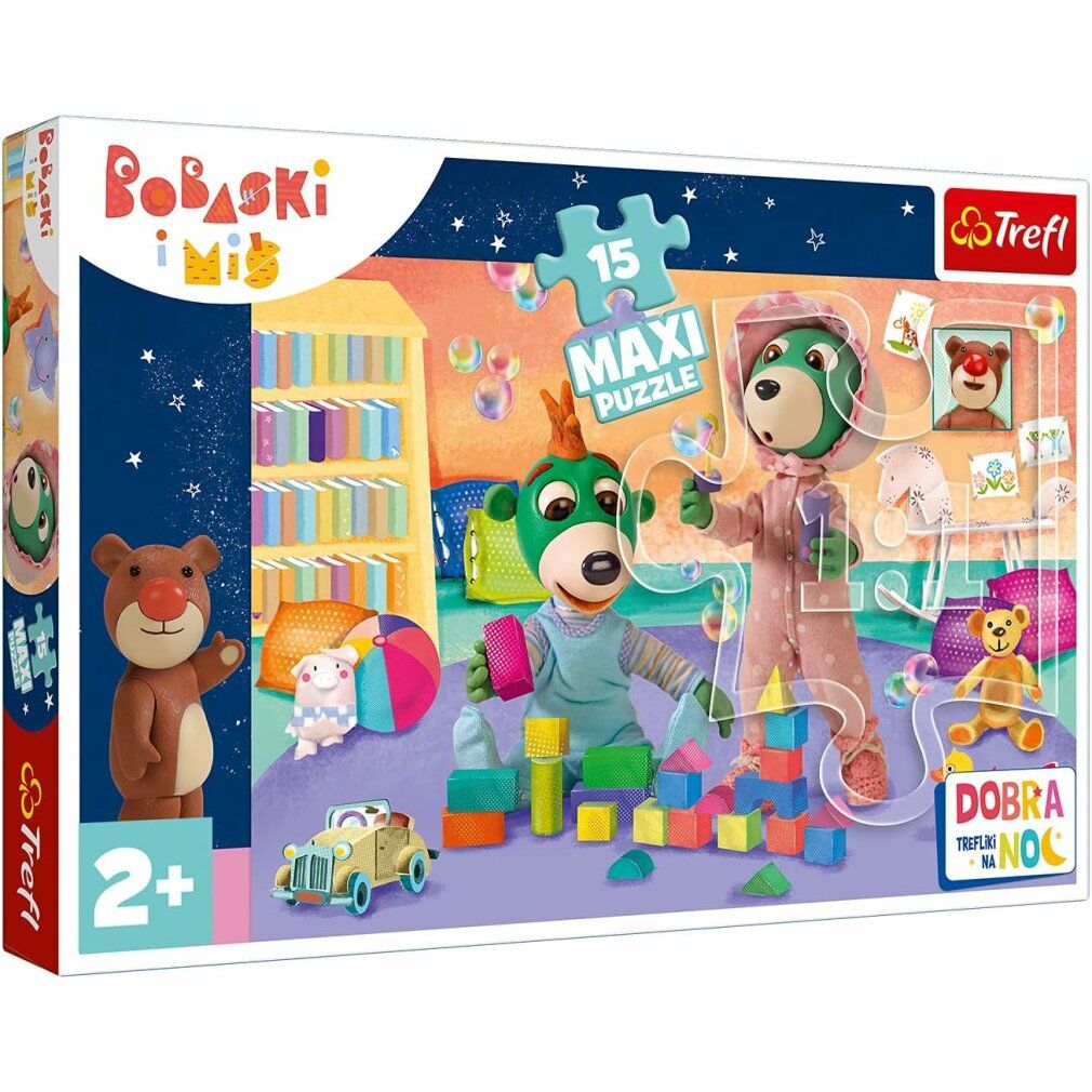 Puzzle Buonanotte, Treflici: il divertente mondo dei bambini maxi 15 pezzi