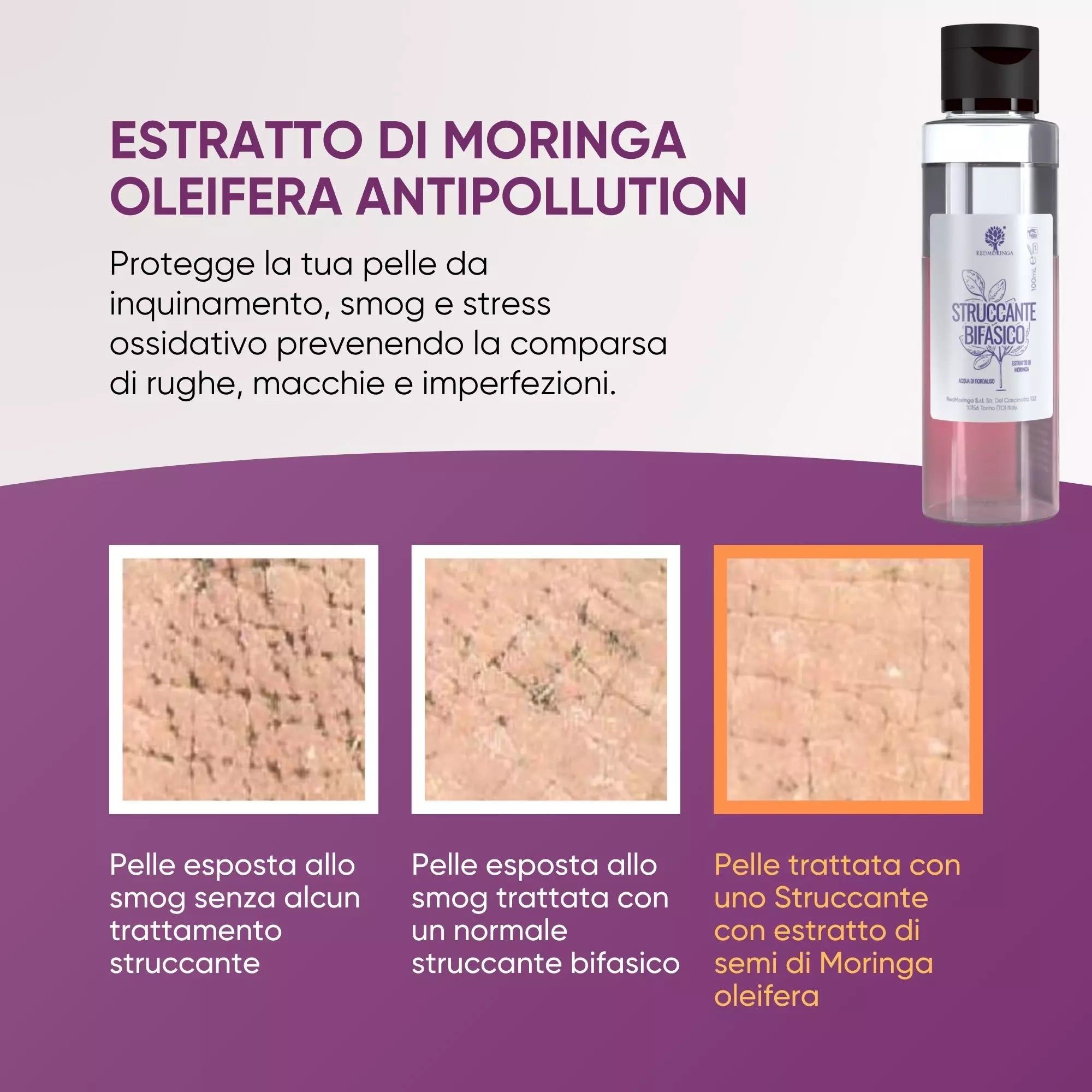 RedMoringa Struccante Bifasico Naturale – Viso e Occhi Sensibili