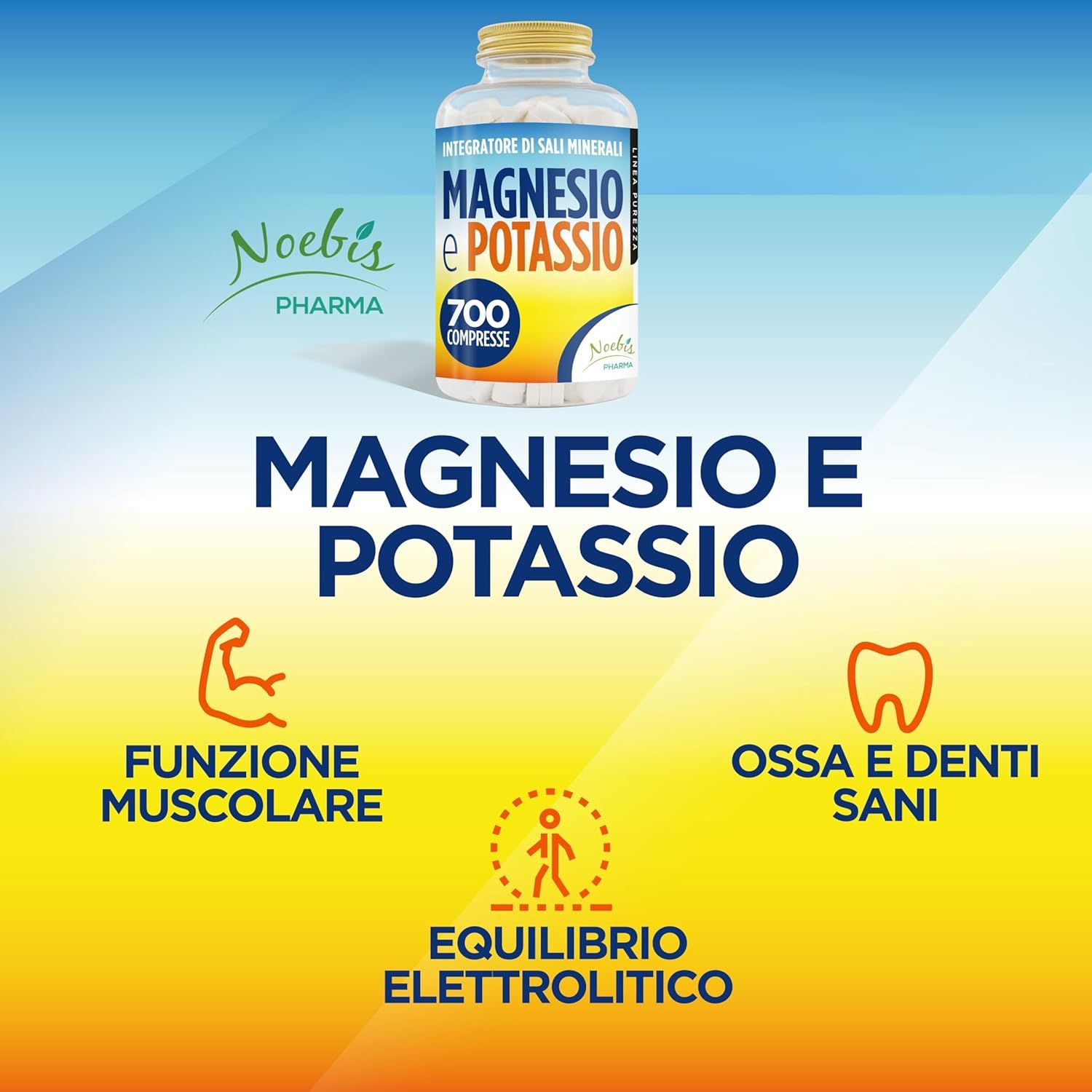 Noebis Pharma Magnesio e Potassio - Citrato di Magnesio e Potassio