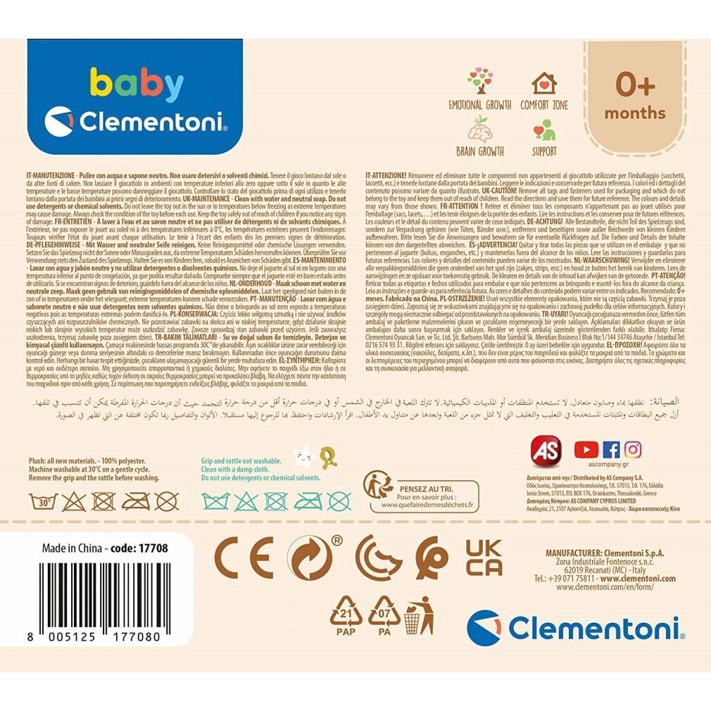 Peluche Clementoni Clip Easy Peasy - bär