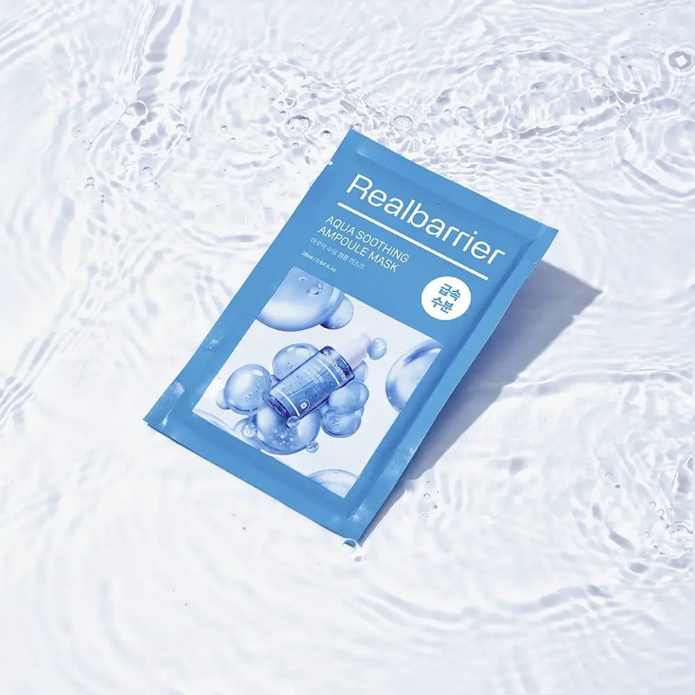 Confezione blu con immagine del prodotto e scritta Realbarrier.