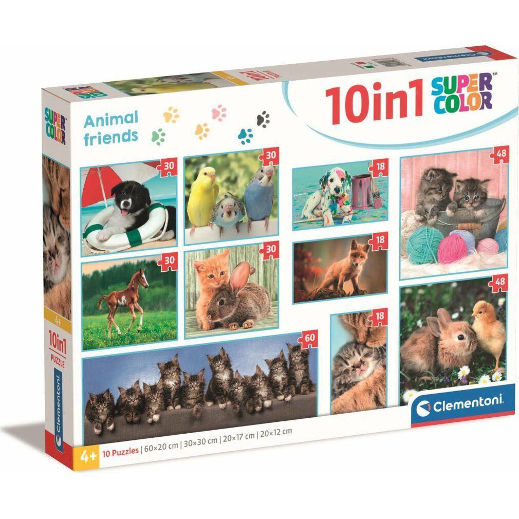 clementoni puzzle amici degli animali 10v1