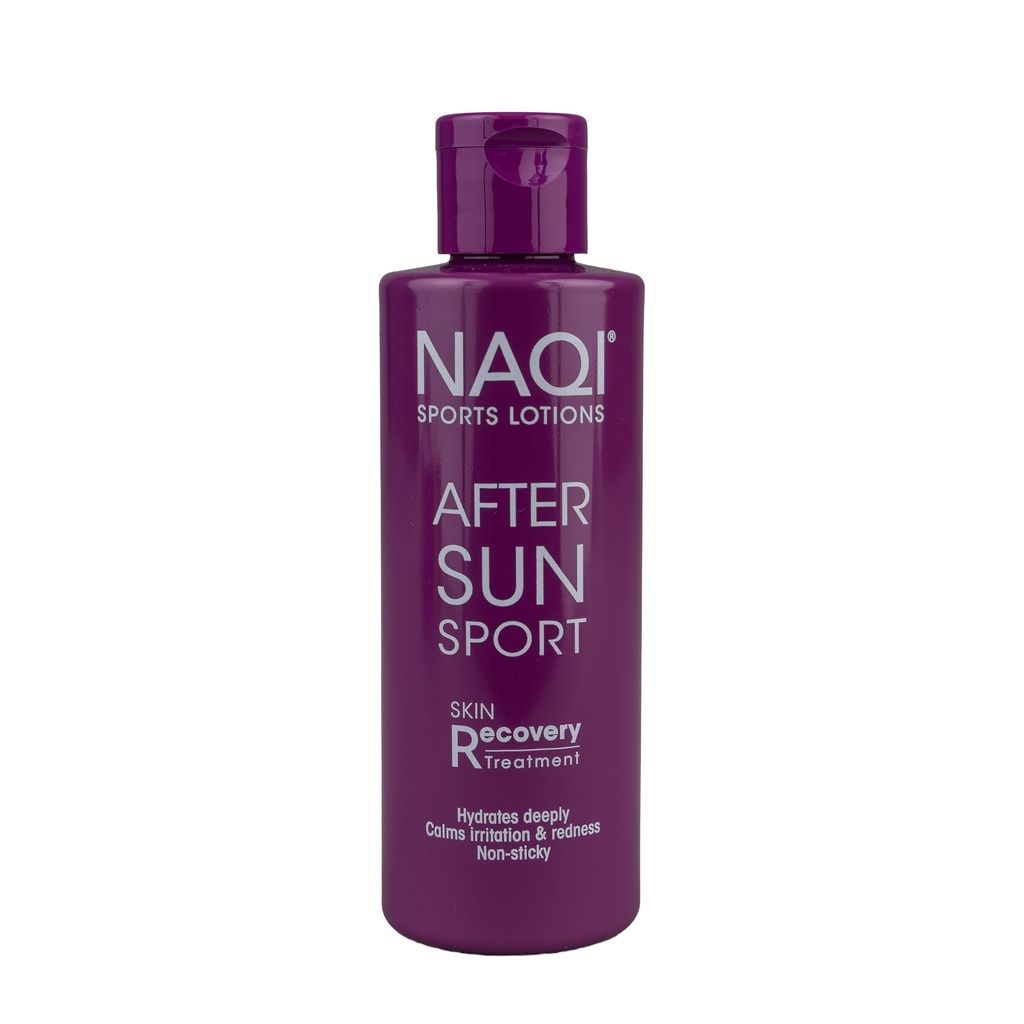 Flacone NAQI After Sun Sport, viola.