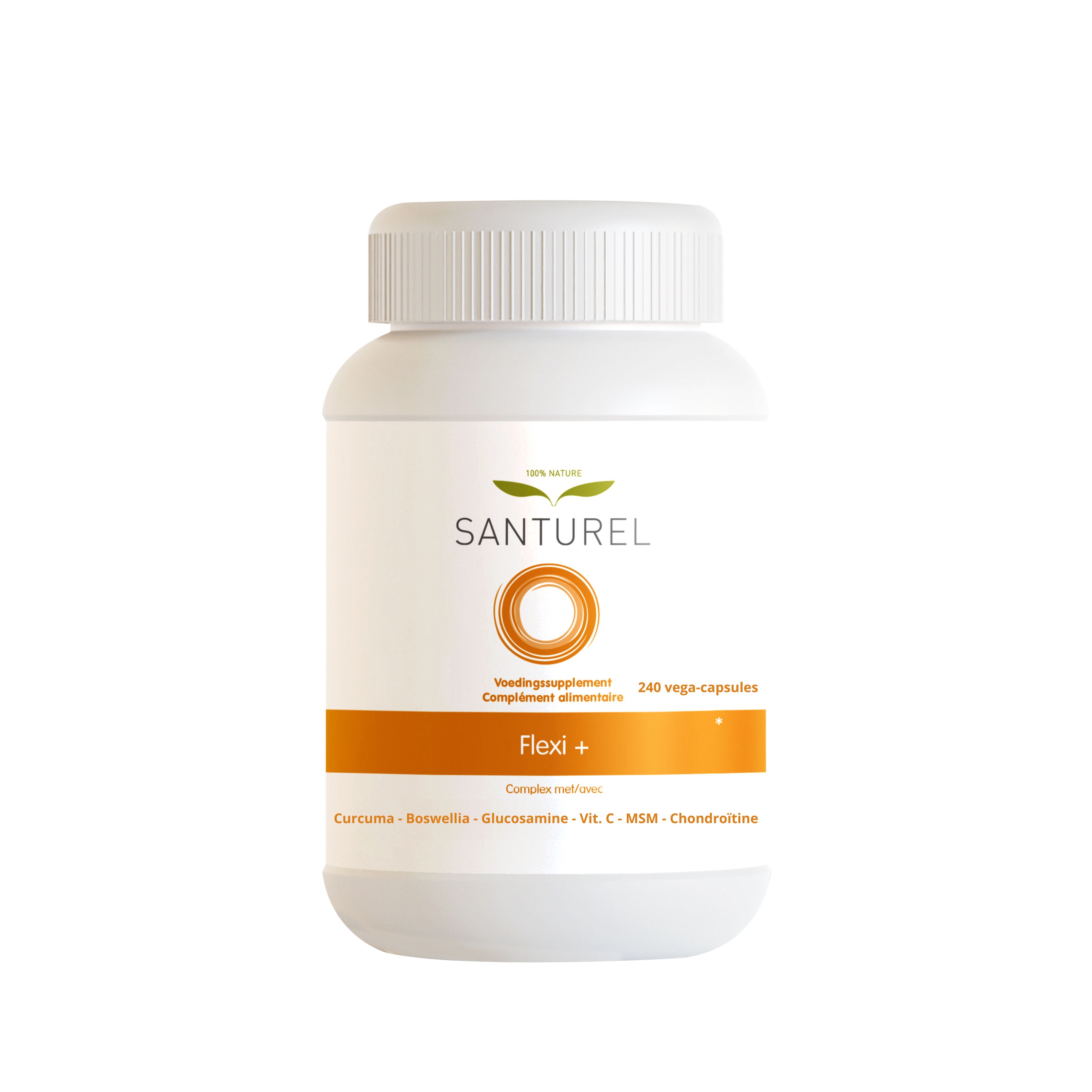 Santurel Flexi+ con Glucosamina, Boswellia, zenzero e Curcuma per Articolazioni e Ossa