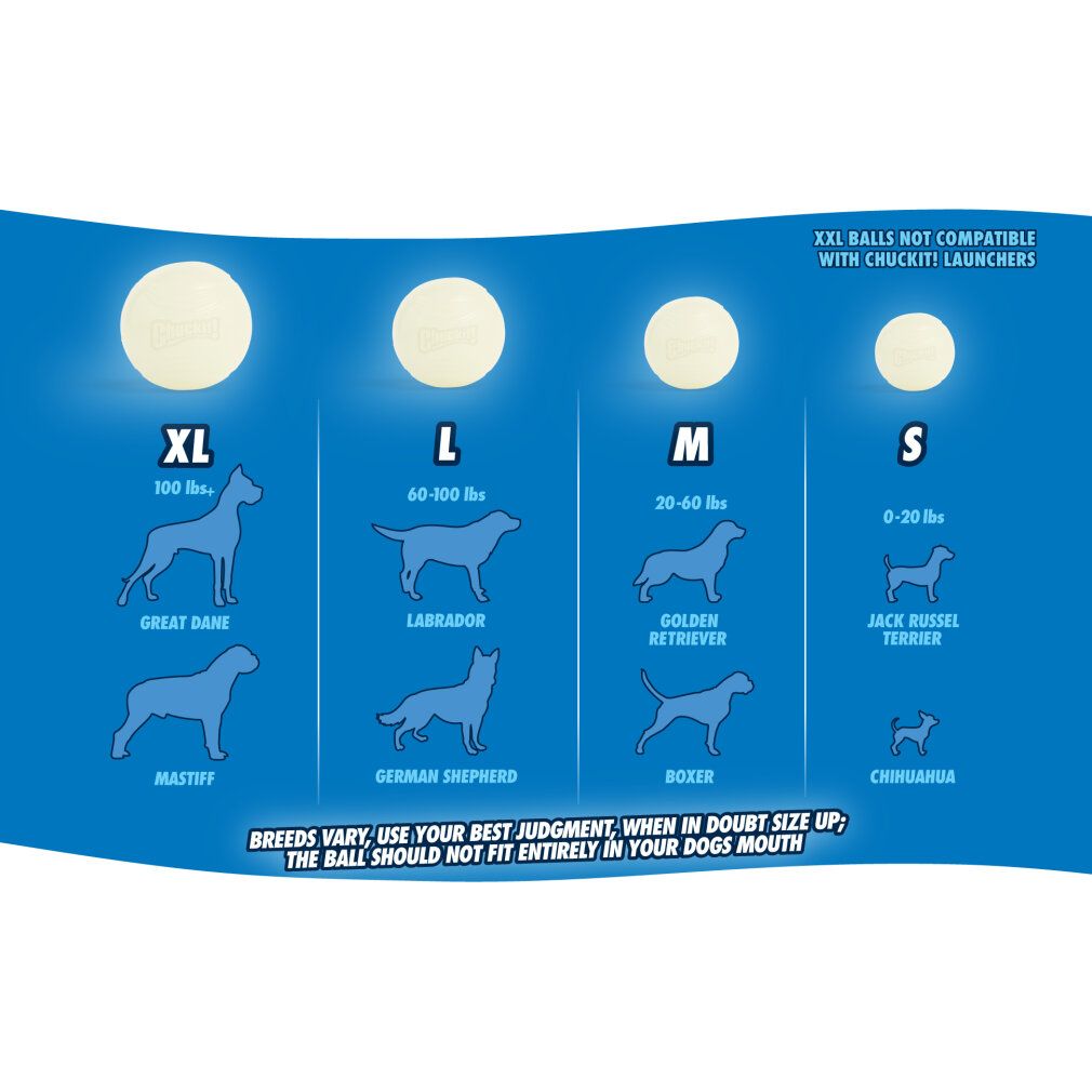 Chuckit Max Glow Ultra Squeaker