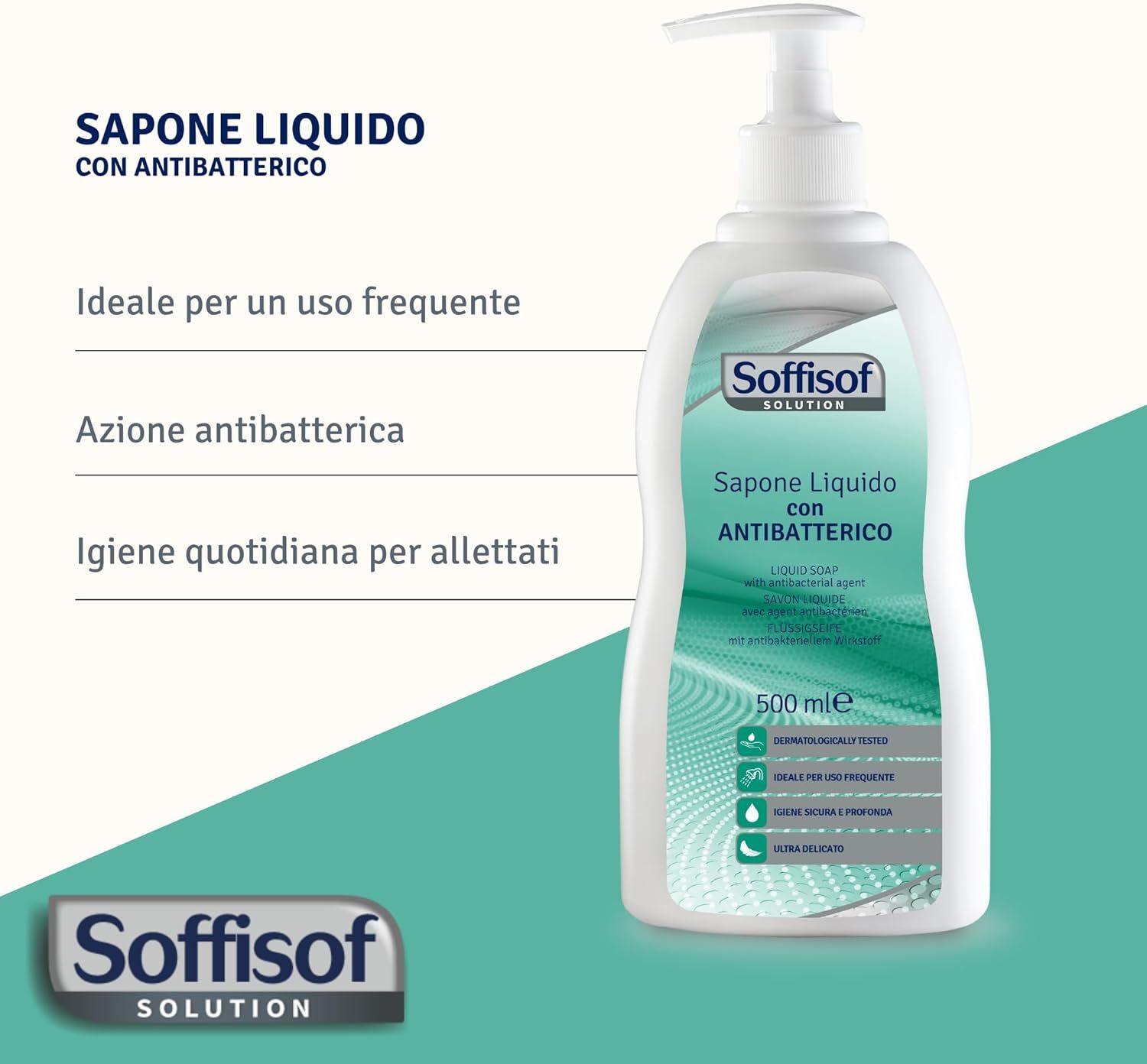 Soffisof Sapone Liquido con Antibatterico