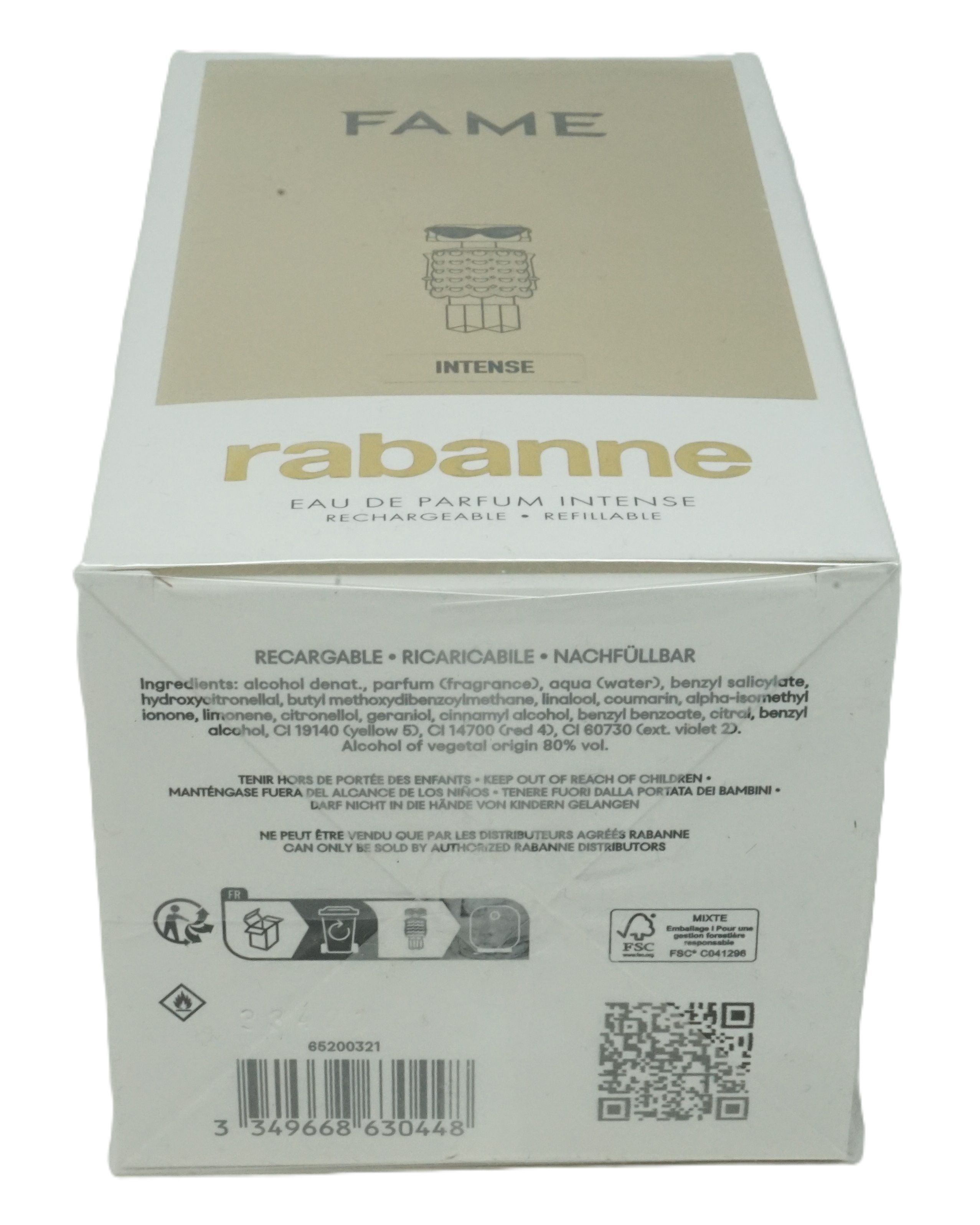 PACO RABANNE FAME INTENSE EDP 80 ML RICARICABILE