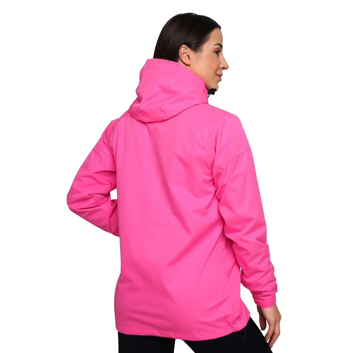 GymBeam Giacca impermeabile Smock da donna regular Fuchsia con cappuccio