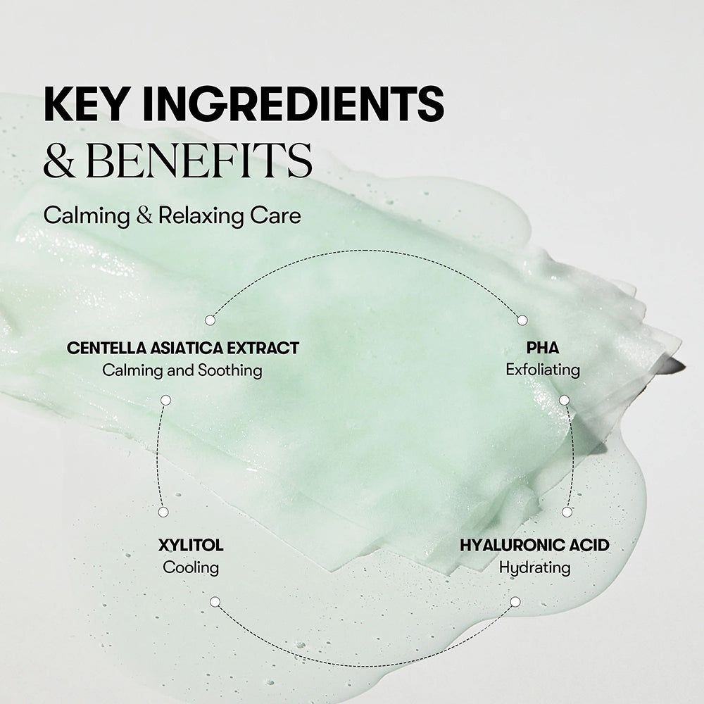 VT Cosmetics Cica Skin Pack: Estratto di Centella Asiatica, Xilitolo, Acido Ialuronico, PHA.