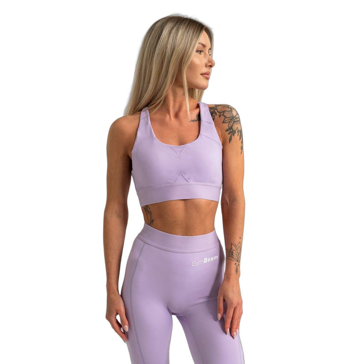 GymBeam Reggiseno sportivo donna Limitless Lavender con chiusura posteriore