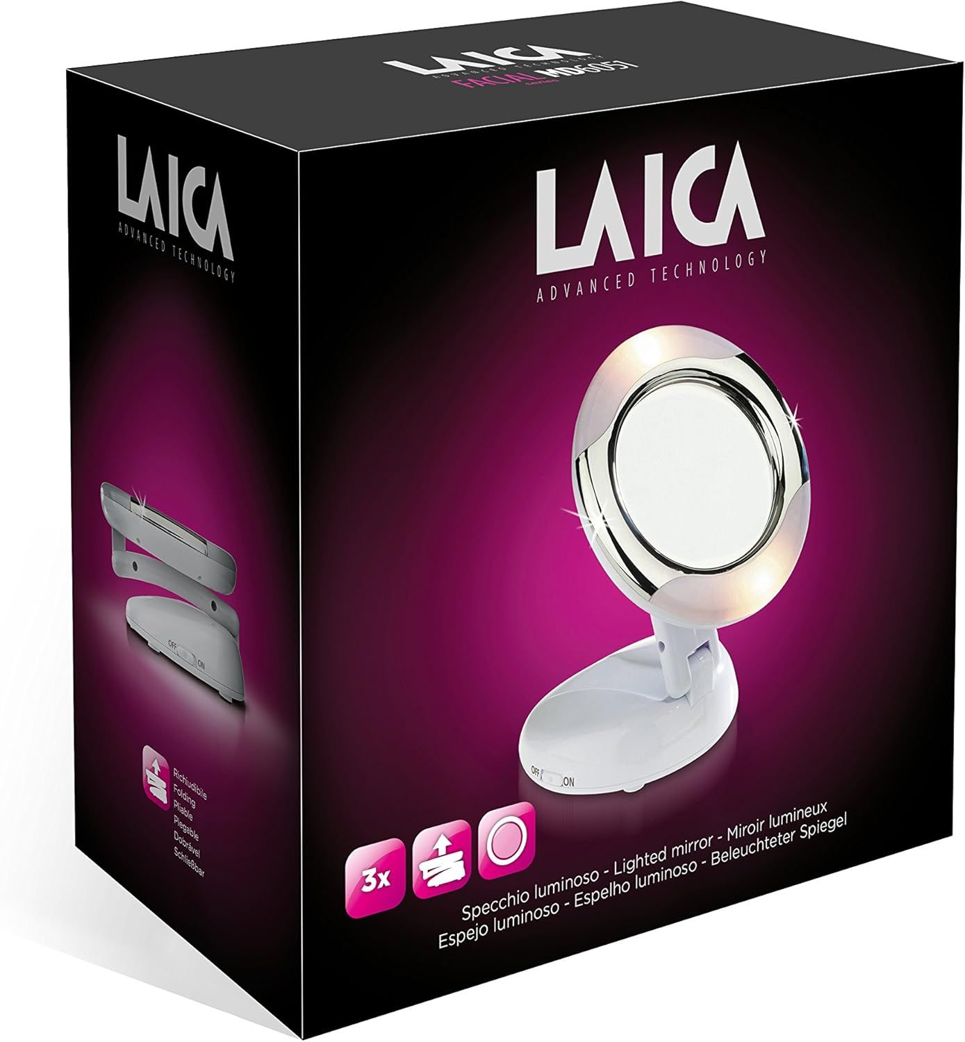 Laica MD6051 specchietto per trucco Bianco