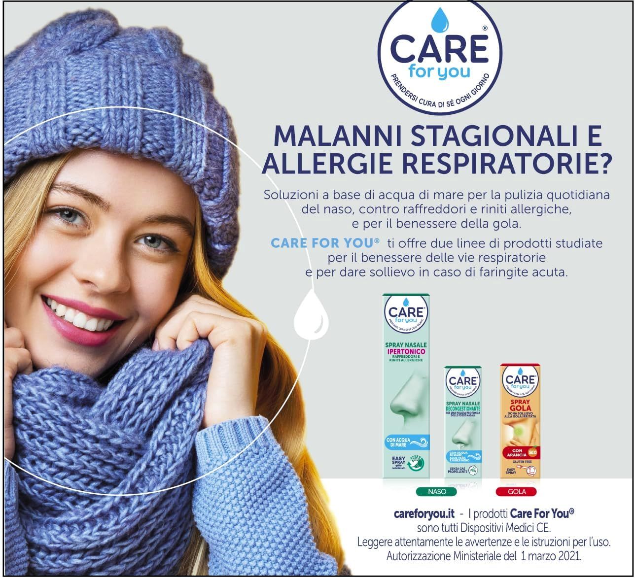 CARE for You Spray Nasale Isotonico, 125 ml.