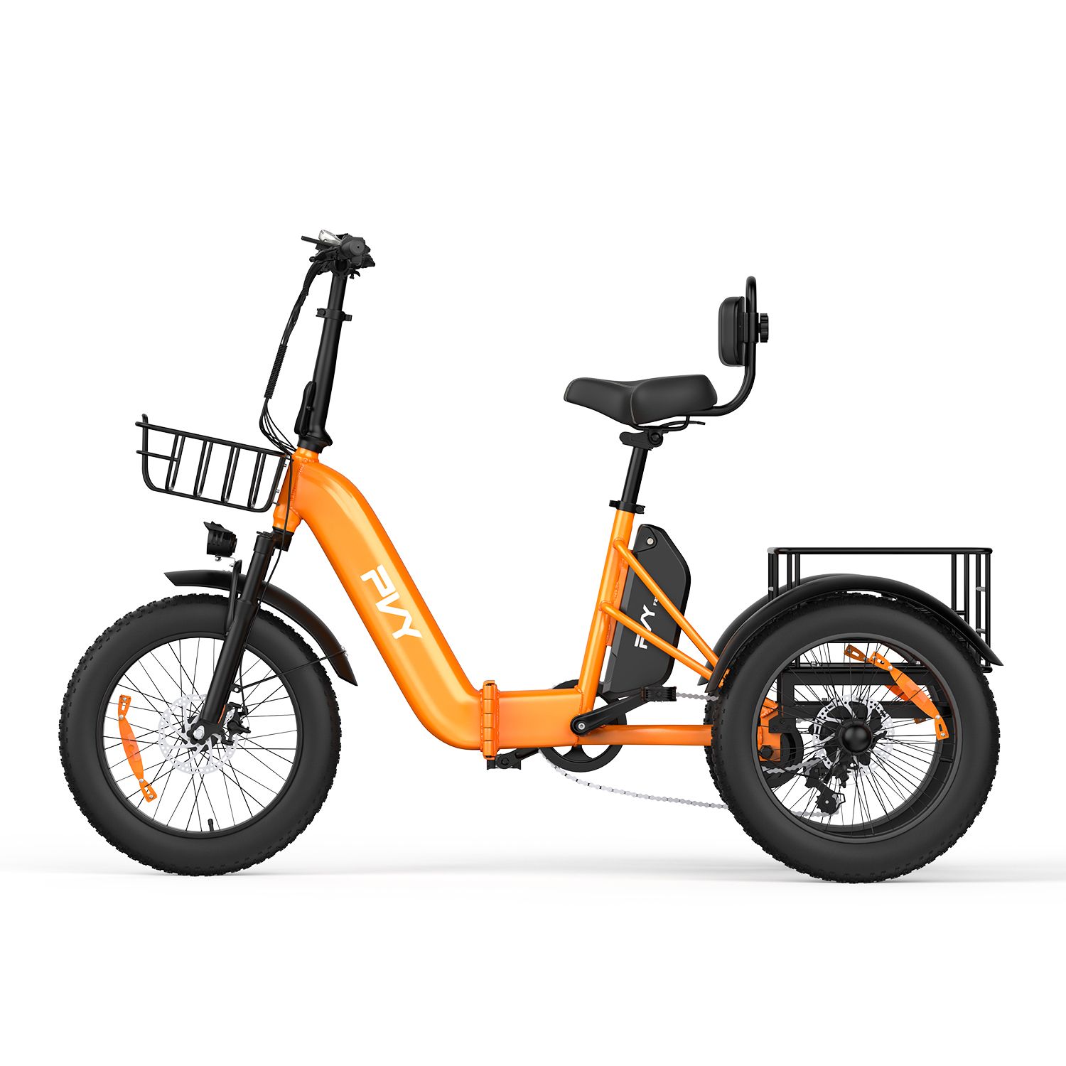 PVY F20 Triciclo elettrico pieghevole, batteria da 48 V 21 Ah
