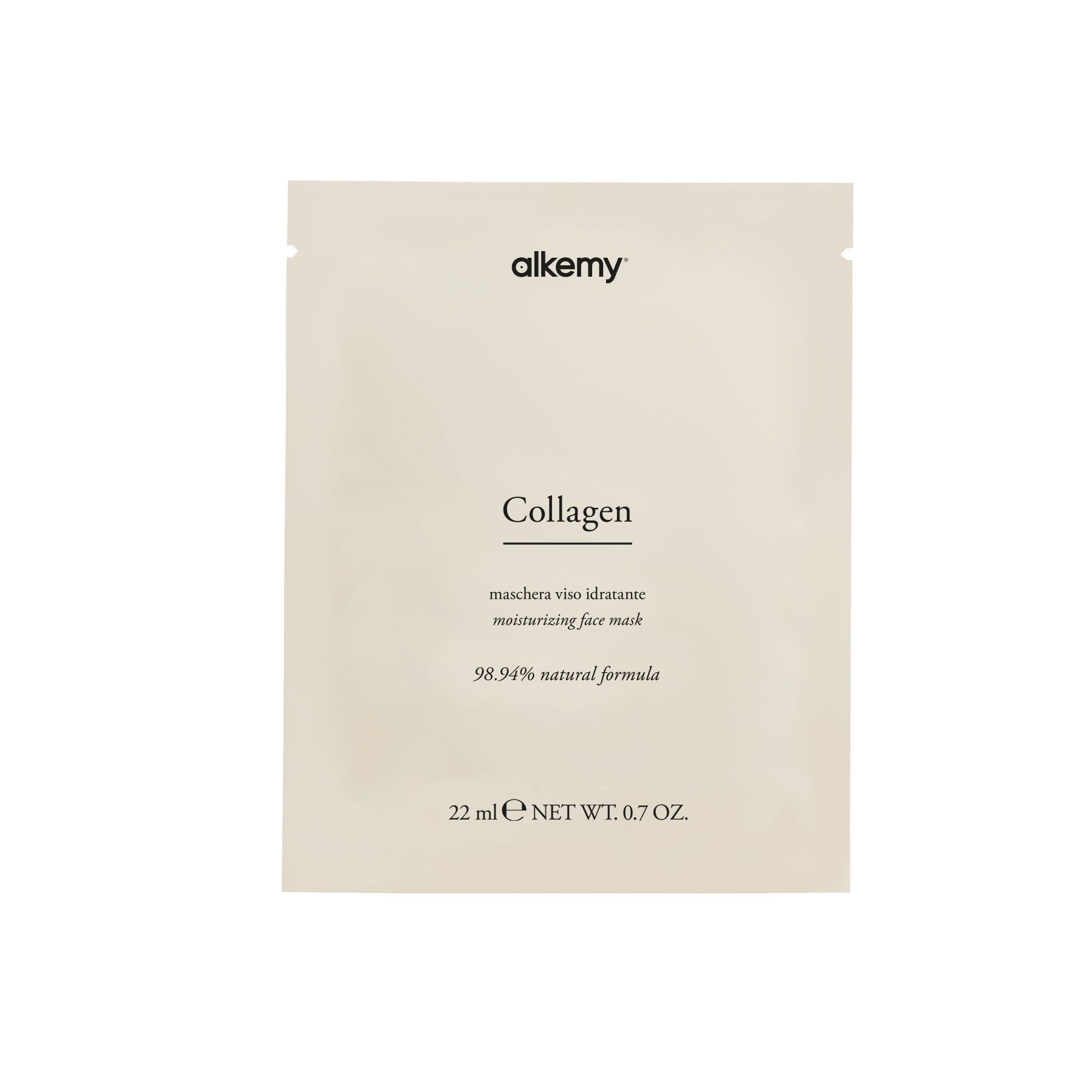 Maschera viso Allemy Collagen, 22 ml.