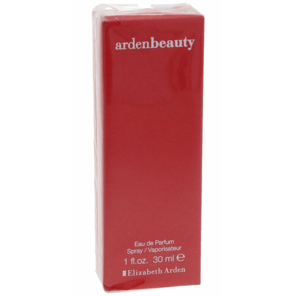 Scatola rossa, sigillata. Testo: ardenbeauty, Eau de Parfum Spray, 1 fl.oz. 30 ml e, Elizabeth Arden.