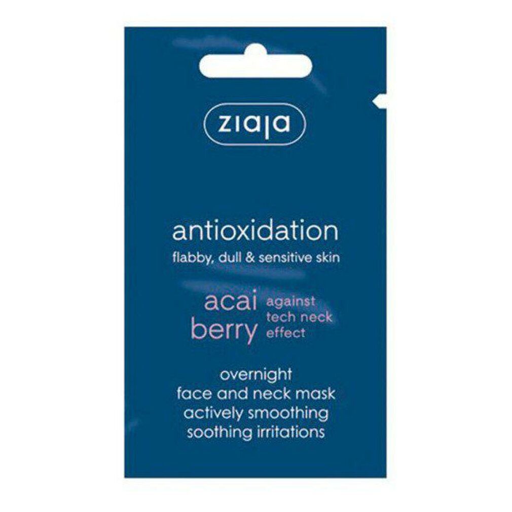 Maschera notturna cremosa e densa per viso e collo - Acai Berry