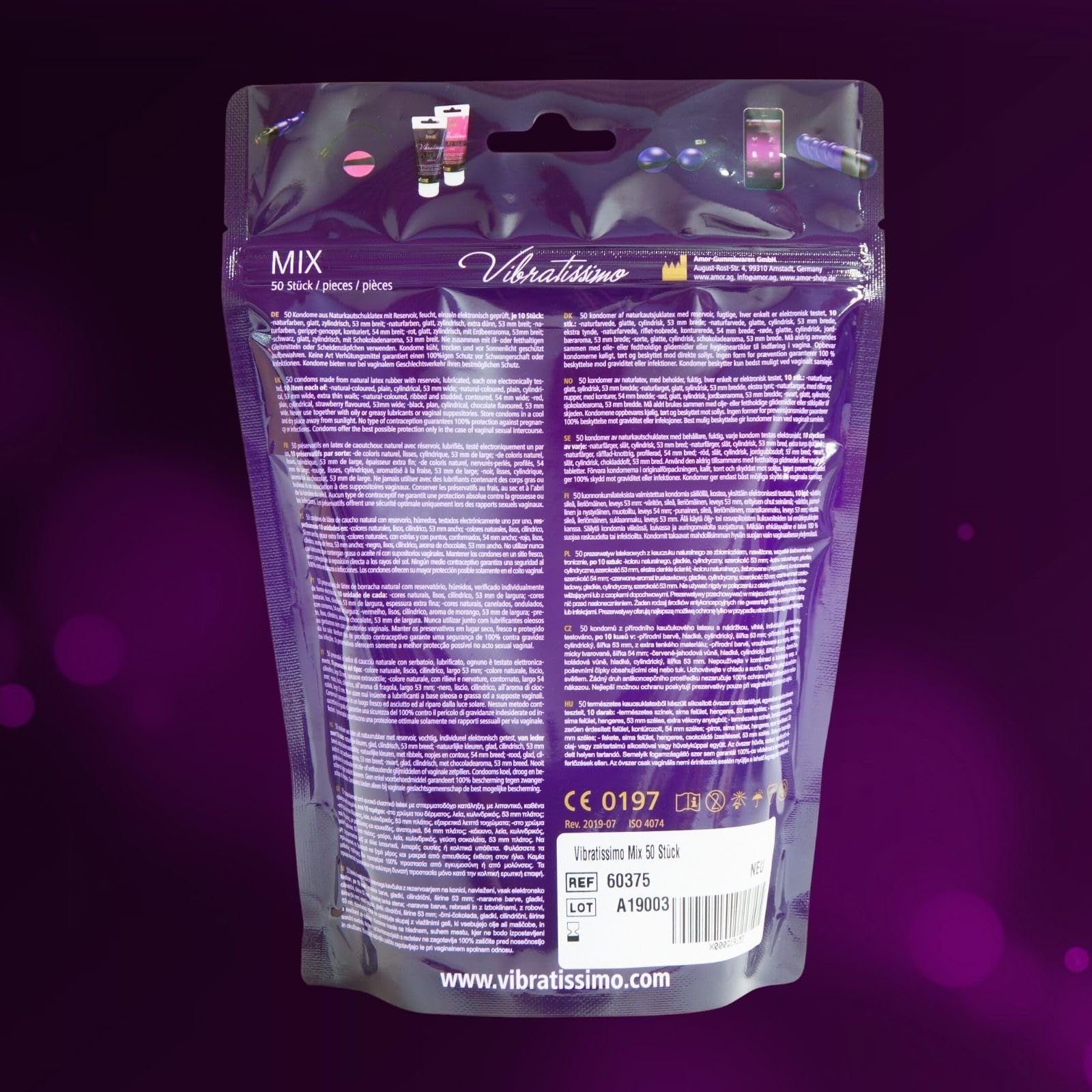 Vibratissimo Preservativi Mix 53mm