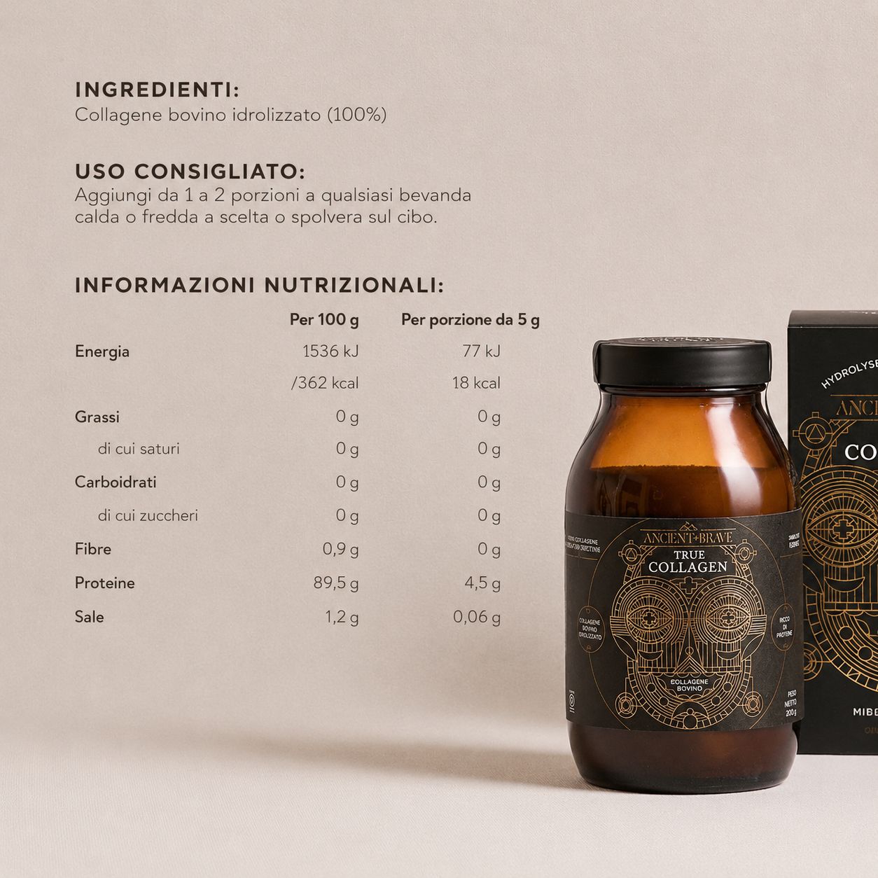 Ancient + Brave Polvere di True Collagen