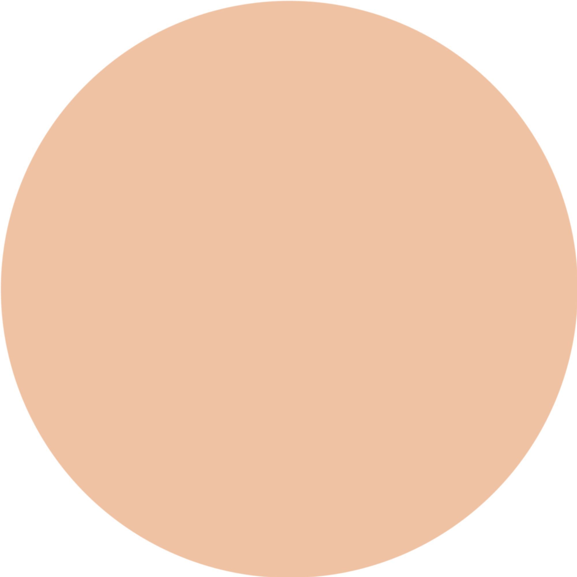 Macchia di colore circolare in Soft Beige. La tonalità è chiara e neutra.