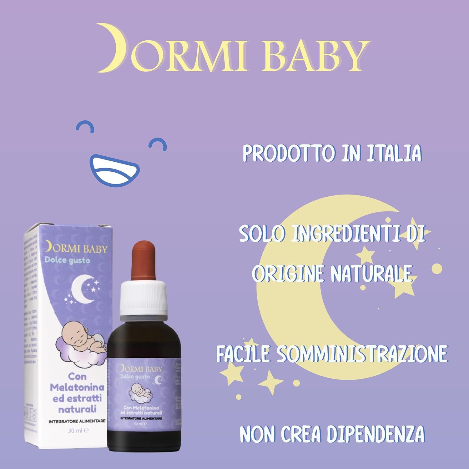 melatonina per bambini calmante Tripla Azione cammomilla e Melatonina per Dormire,ìliquida neonati