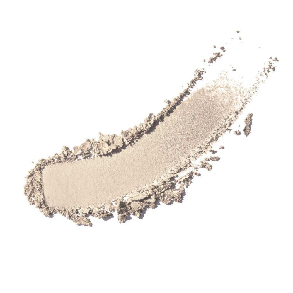 Swirl di polvere chiara e brillante su sfondo bianco. Nome del prodotto: Artdeco.