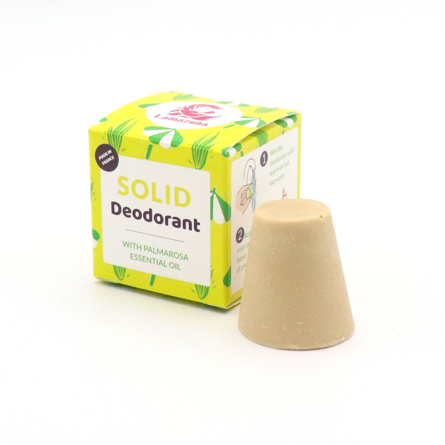 Deodorante solido biologico Lamazuna all'olio di palmarosa senza alluminio