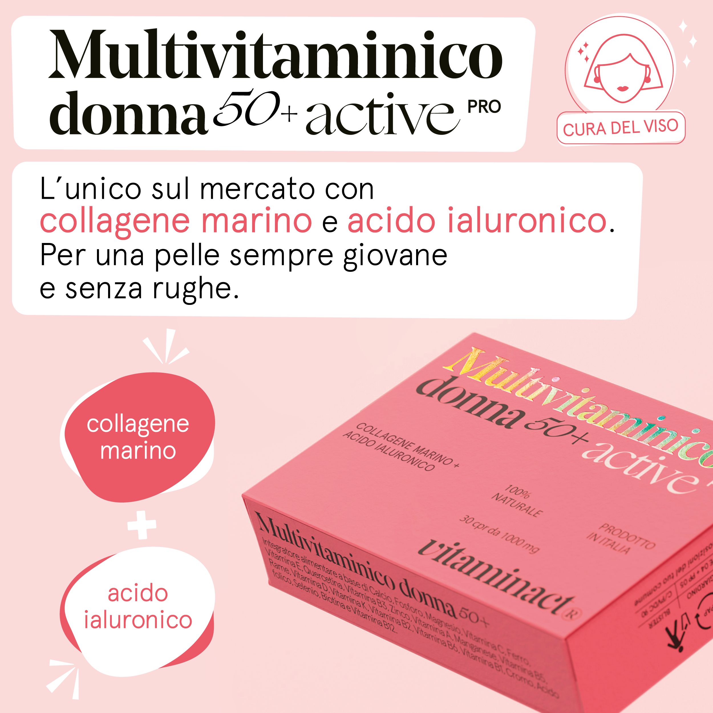 Vitaminact - Multivitaminico per donna 50 anni Active pro