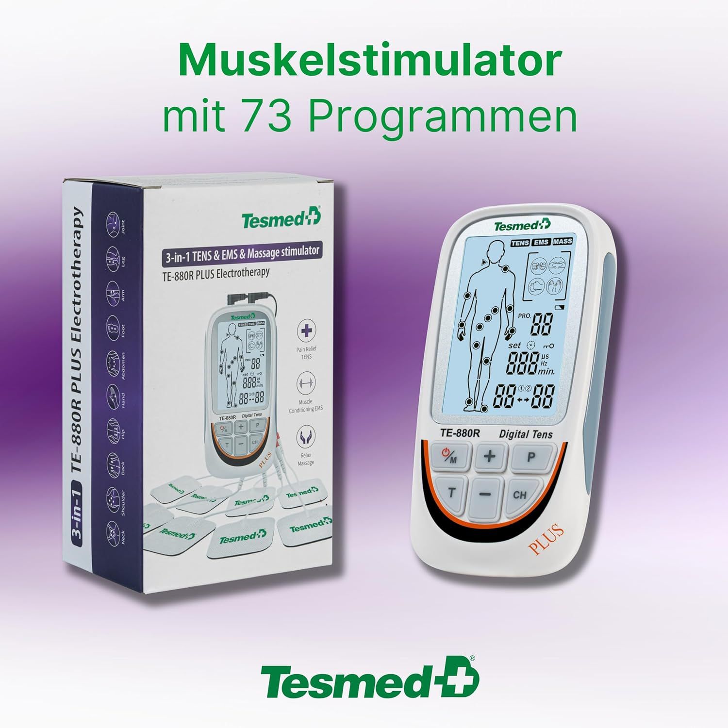 TESMED TE-880R Plus Elettrostimolatore Muscolare