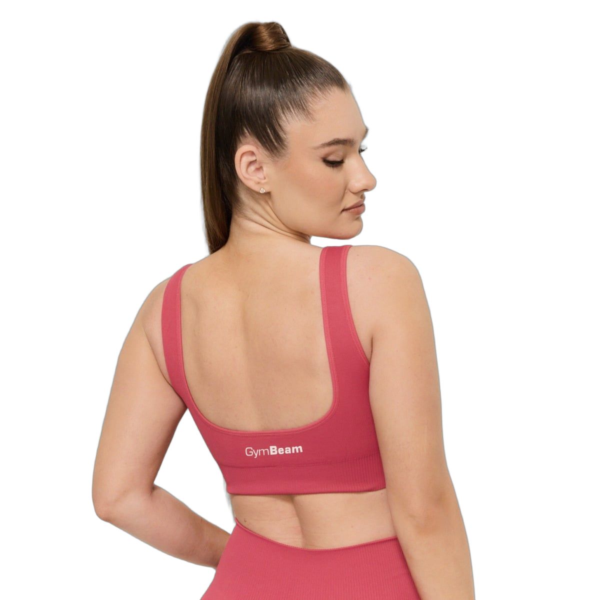GymBeam Bralette donna senza cuciture in nylon ed elastan con spalline larghe