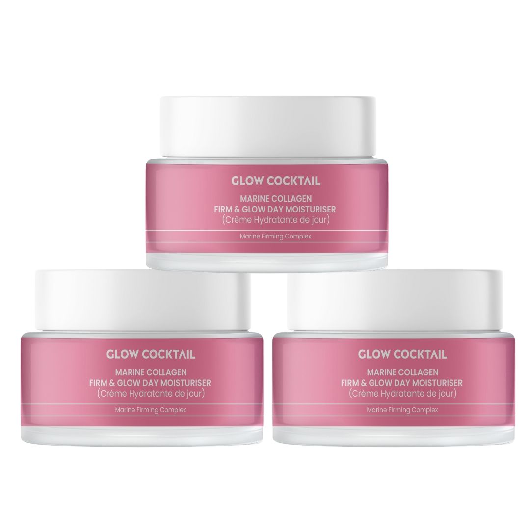 Glow Cocktail Trio di creme da giorno Marine Collagen Firm & Glow