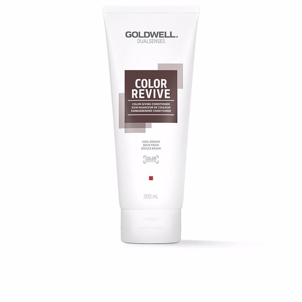 Tubo bianco con logo e nome del prodotto. Scritta: COLOR REVIVE, Cool Brown. 200 ml.