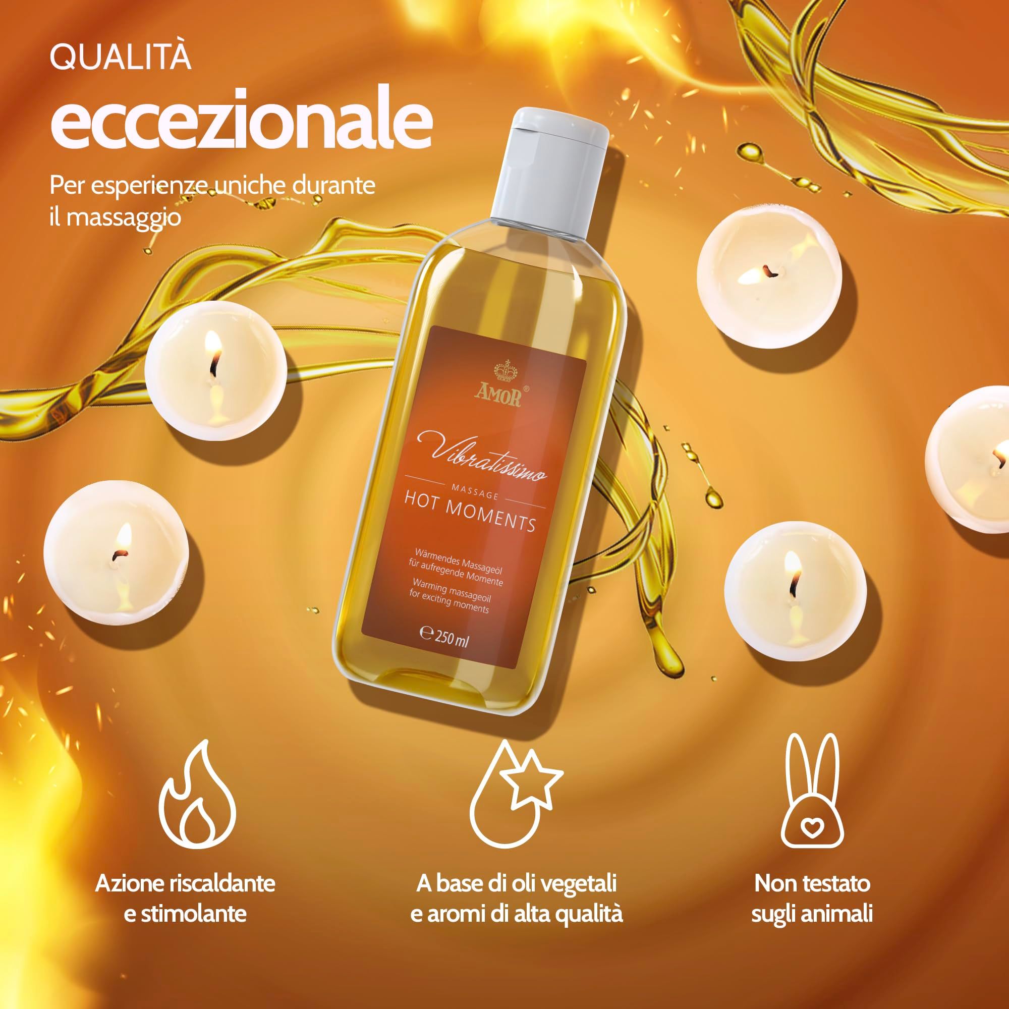 Vibratissimo Olio da Massaggio Hot Moments