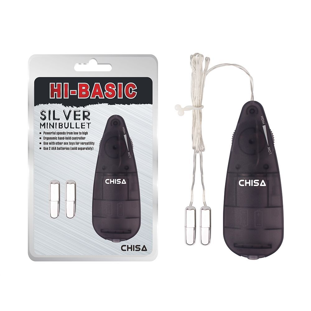 Vibratore Clitoride Silver Mini Bullet Twins