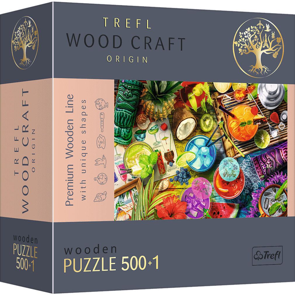 Puzzle di legno Cocktail colorati 500+1T