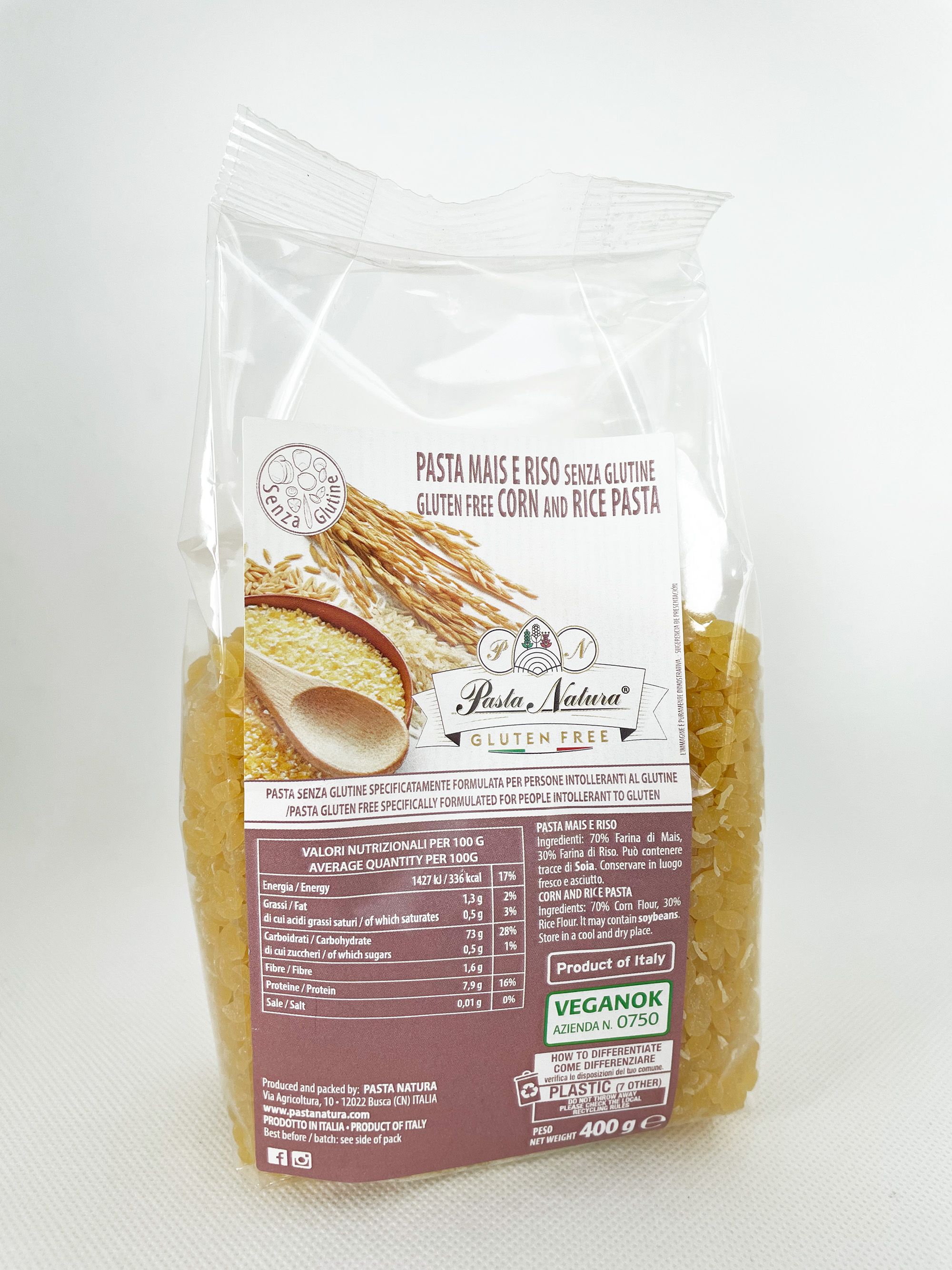 Risoni Senza Glutine di Mais e Riso - Pasta Natura